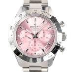 ゼニス クロノマスタースポーツ 腕時計 03.3109.3600/18.M310 ピンク メンズ 中古A品