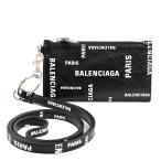  Balenciaga кольцо для ключей имеется футляр для карточек футляр для карточек 594548 черный унисекс б/у SA товар 