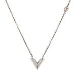 ルイヴィトン ネックレスエセンシャルV ネックレス M63197 シルバー ユニセックス 中古A品