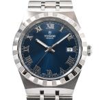 チューダー/チュードル ロイヤル 38mm 腕時計 28500 ブルーローマン メンズ 中古A品