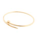 カルティエ ジュストアンクルSM バングル  メーカーサイズ:17cm/幅最大約10mm B6062617 レディース 中古A品