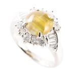 クリソベリルキャッツ リング  クリソベリルキャッツ2.81ct ダイヤ0.7ct 10号 7.0g レディース 中古A品