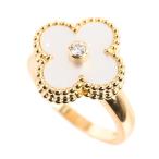 ヴァンクリーフアーペル ヴィンテージアルハンブラ リング  #51 VCARA41151 レディース 中古A品