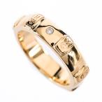 ハリーウィンストン HWロゴ リング  8号 WBDYRDBZHWL レディース 中古A品