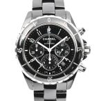 シャネル J12 クロノグラフ 41mm 腕時計 H0940 ブラック メンズ 中古A品