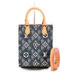 ルイヴィトン プティットサックプラ ショルダーバッグ  M80288 ネイビー レディース  中古A品