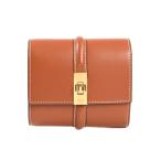 セリーヌ スモールトリフォールド16 ミディアムウォレット  10F523 タン ユニセックス  中古SA品