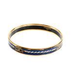 エルメス エマイユPM バングル   ブルー レディース  中古A品