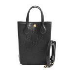 グッチ GGスーパーミニバッグ ハンドバッグ  790133 ブラック ユニセックス  中古A品