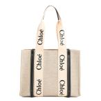 クロエ WOODYミディアムトート トートバッグ  CHC21US383E6691J アイボリー レディース  中古AB品