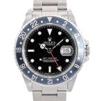 ロレックス GMTマスター 腕時計 16700BK/BK W番 ブラック メンズ 中古A品