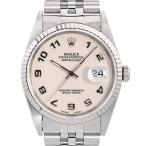 ロレックス デイトジャスト 腕時計 16234 S番 アイボリージュビリーアラビア メンズ 中古SA品