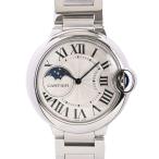 カルティエ バロンブルー ドゥ カルティエ ムーンフェイズ 腕時計 WSBB0021  シルバー メンズ 中古A品