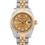 ロレックス デイトジャスト 腕時計 179173G G番 イエロージュビリー レディース 中古A品