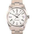 ロレックス オイスターパーペチュアルデイト 腕時計 15000 L番 ホワイトプリントローマン メンズ ヴィンテージ