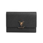 ルイヴィトン ポルトフォイユカプシーヌコンパクト ミディアムウォレット  M62157 ブラック レディース  中古SA品