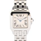 カルティエ サントス ドゥモワゼル SM 腕時計 W25064Z5  ホワイト レディース 中古A品