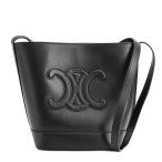 セリーヌ スモールバケットキュイルトリオンフ ショルダーバッグ  113783 ブラック レディース  中古A品