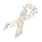 エルメス ツイリー スカーフ   ライトグリーン レディース 未使用品