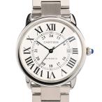 カルティエ ロンドソロ ドゥ カルティエ XL 腕時計 W6701011  シルバー メンズ 中古A品