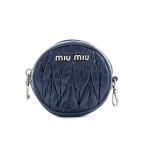 ミュウミュウ ラウンドコインケース コインケース  5M1212 ネイビー レディース  中古A品