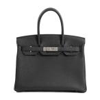 エルメス バーキン30 ハンドバッグ   ブラック レディース B 2023年 中古SA品