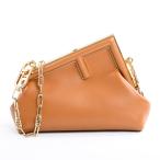 ショッピングフェンディ フェンディ ファーストスモール ショルダーバッグ  8BP129-ABVE ブラウン レディース  中古AB品