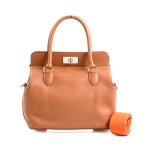 エルメス ツールボックス26 ハンドバッグ   ゴールド レディース P□ 2012年 中古AB品