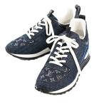 ルイヴィトン ランアウェイラインスニーカー 靴   ネイビー レディース 中古AB品