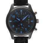 アイダブリュシー パイロットウォッチ トップガン ブティック限定 腕時計 IW388003  ブラック メンズ 中古A品