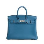 エルメス バーキン25 ハンドバッグ   ブルーイズミール レディース X 2016年 中古A品
