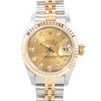 ロレックス デイトジャスト 腕時計 69173G S番 イエロー レディース 中古A品