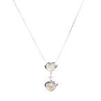 ダイヤ ネックレス  ダイヤ0.374/0.347/0.04ct 3.5g レディース 中古B品