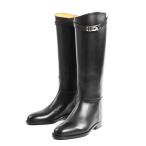 エルメス ジャンピング 靴   ブラック レディース 中古SA品