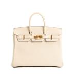 エルメス バーキン25 ハンドバッグ   クレ レディース C 2018年 中古A品