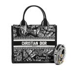 ディオール ブックトートスモール トートバッグ  M1325CETJ_M46I ブラック レディース  中古A品