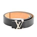 ショッピングヴィトン ルイヴィトン サンチュールイニシアル ベルト  M6901V ブラック メンズ 中古A品