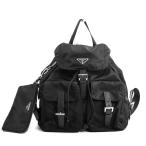 プラダ バックパック バックパック　リュックサック  1BZ811 ブラック ユニセックス  中古AB品