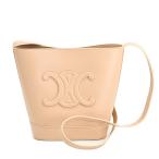 セリーヌ スモールバケットキュイルトリオンフ ショルダーバッグ  113783 ベージュ レディース  中古A品