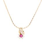 ミラショーン ルビー ネックレス ネックレス   レディース 中古A品