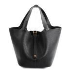 エルメス ピコタンロックMM ハンドバッグ   ブラック レディース A 2017年 中古SA品