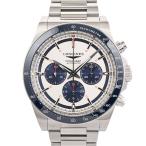 ロンジン コンクエスト クロノグラフ 腕時計 L3.835.4.98.6  ホワイト メンズ 中古A品