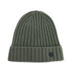 エルメス ニットキャップHループ 帽子   カーキ ユニセックス 中古A品