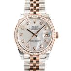 ロレックス デイトジャスト31 腕時計 278381RBR/J ランダム品番 ホワイトシェル ボーイズ 中古A品