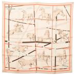 エルメス カレ90 スカーフ   ベージュ レディース 中古AB品