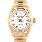 ロレックス デイトジャスト 腕時計 69178 8番 ホワイトスモールローマン レディース 中古A品