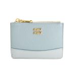 ミュウミュウ キーリング付きコインケース コインケース  5MC093 ライトブルー レディース  中古A品