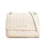 ミュウミュウ チェーンショルダーバッグ ショルダーバッグ  5BD161 アイボリー レディース  中古A品