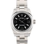 ロレックス オイスターパーペチュアル 腕時計 176200 M番 ブラック369 レディース 中古A品