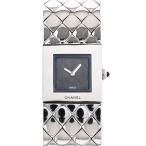 シャネル マトラッセ 腕時計 H0009  ブラック レディース 中古A品
